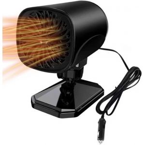 Chauffage de voiture 24 V 200 W 2 en 1, ventilateur de refroidissement, chauffage de voiture portable, dégivreur de pare-brise, rotation à 360 °, dégivrage et désembuage de voiture - Neuf