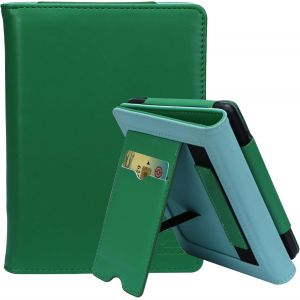 GUOP-Étui Pour Kobo Clara Bw/Clara Colour/Clara 2E,Tolino Shine Color/Shine 5/Shine 4,Coque Liseuse Housse De Protection En Cuir Pu - Vert - Neuf