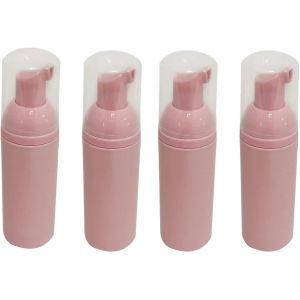 BHHBB-4pcs Flacon Pompe Vide, Distributeur de Pompe à Savon moussant Rose pour Savon pour Les Mains et shampoing au Format Voyage 50 ML - Neuf