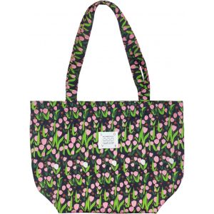 SJZG-Grand Sac Fourre-Tout En Coton Pour Femme, Sac Fourre-Tout L&eacute;ger Avec Motif Floral Pour L'Universit&eacute;, Le Shopping, Le Travail, Les Voyages - Neuf