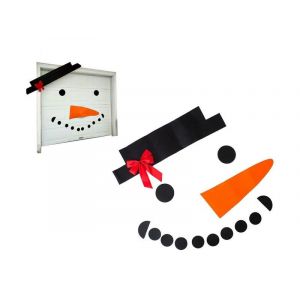 Lot de 16 autocollants de No&euml;l en forme de bonhomme de neige pour mur, porte et garage &iquest; Ensemble de d&eacute;coration DIY - Neuf