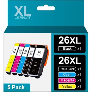 26Xl 26 Xl Cartouches D'Encre Rechange Pour Epson 26 Xl Multipack Pour Epson Expression Premium Xp-600 Xp-620 Xp-510 Xp-520 Xp-820 Xp-810 Xp-800 Xp-605 Xp-615 Xp-700 Xp-720 Xp600 Xp6209 - Neuf
