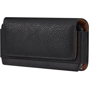 Belt Pouch For Mobile Phone With Belt Clip Men's Belt Holder Universal For Iphone Se / 8 12 Mini Nokia 105 ¿ Black - Neuf