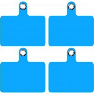 Kal-X Patchs De Remplacement Universel Por Tour De Cou Telephone Portable [Bleu] Accessoire De Bandouliere Cordon Holder Porte Pochette Laniere Collier Corde Attache Chaine - Neuf
