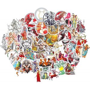 Mythologie Grecque Gommettes Autocollantes Mythologie Grecque Pour Enfants Autocollant Scrapbooking Stickers Pc Sticker Ordinateur Portable Cahier Grece Antique Decoration - Neuf