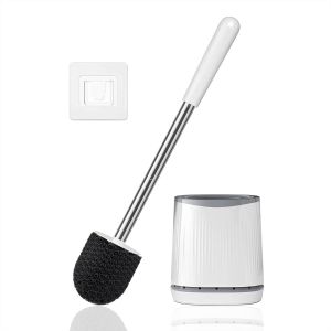 de toilette,montage mural,avec support,long manche,avec support ventil&eacute;,de toilette,de toilette,WC pour salle de bain,nettoyage en profondeur (blanc) - Neuf