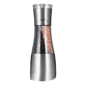 Moulin À Poivre Et À Sel 2 En 1,Shaker À Double Moulin Avec Grosseur Réglable Par Rotor En Céramique,Cuisine - Neuf