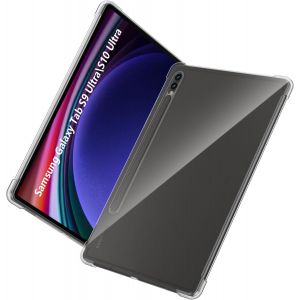 Coque Transparente Pour Samsung Galaxy Tab S10 Ultra ¿ Tpu Souple Anti-Chocs Avec Airbags Coins 360°, Anti-Rayures, Bords Surélevés, Coupe Précise Et Anti-Jaunissement - Neuf