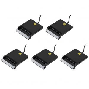Lecteur de carte &agrave; puce USB,fonctionnement Stable,simplicit&eacute; fiable pour DNIE ATM CAC IC ID SIM Card Cloner connecteur Windows--5 PCS - Neuf