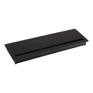 Passe-c&acirc;ble ALU 300x100x29mm noir - Neuf