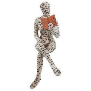 2PCS Lecture Femmes Penseurs Statue Pulp Lecture Femmes Figurine - Neuf