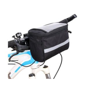 Sacoche De Guidon Polyvalente Pour Vtt Et Vélos De Route ¿ Durable, Réfléchissante, Facile À Installer, Avec Poche Pour Smartphone Et Grand Espace De Rangement - Neuf