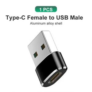 Connecteur de données femelle pour MacPlePro iPad Mini 6/Pro MacPleAir Type C revieAdaptateur USB 3.0 USB-C 3.1 mâle OTG A--1x USB to Type C - Neuf