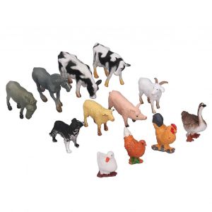 Enfants Animaux De La Ferme Figures Jouet Solide Simulation En Plastique Et R&eacute;sine Synth&eacute;tique Volaille Playset - Neuf