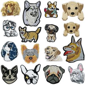 Kalanka-Lot De 16 Ecussons Thermocollants, Chien Patch Thermocollant Ecusson &Agrave; Coudre Patch Applique Pour V&ecirc;tement T-Shirt Jeans Vest - Neuf