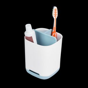 HJLIAN Support de rangement multifonctionnel pour salle de bain, porte-brosses a dents, bleu, petit format - Neuf