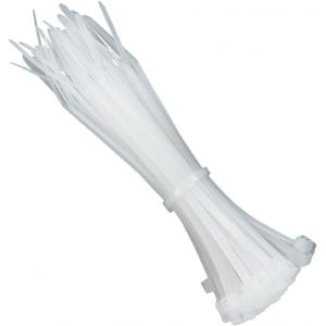 CHECARZHN--NO1-Lot De 100 Attaches De Câble En Nylon Ul, Parfaites Pour Pc, Vélo, Maison, Légumes, Jardin, Bureau (140 Mm X 3,6 Mm) Naturel - Neuf