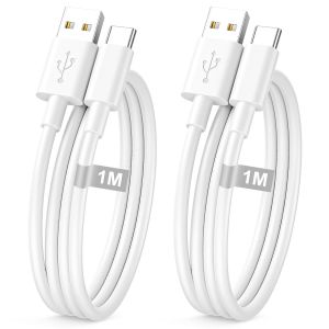 Carplay Cable Chargeur Usb C 1M/Lot De 2 Pour Iphone 16 15 Voiture,Cable Type C Charge Rapide Pour Apple Carplay Et Android Auto, C&acirc;ble Usb Vers Usb C Cordon Pour Iphone16/16E/15 Pro Max,Ipad,Samsun - Neuf