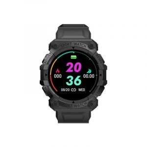 Bracelet De Sport Intelligent Multifonctionnel &Agrave; &Eacute;cran Rond Montre Podom&egrave;tre Portable Pour La Course En Plein Air Voyager Noir - Neuf