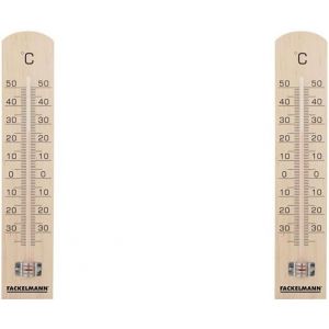 16366 Thermom&egrave;tre Mural Plastique, Thermom&egrave;tre Int&eacute;rieur, Thermom&egrave;tre Ext&eacute;rieur, Plastique, Blanc, 21 Cm - Neuf