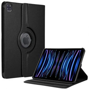 Coque pour iPad Pro 11 Pouces (2022/2021/2020/2018) Protection Etui Rotatif 360&deg; - Noir - EFConnection - Neuf