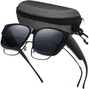 Lunettes De Soleil Polarisées Avec Étui Pour Lunettes De Soleil De Prescription Homme Et Femme, Lunettes De Soleil Légères Uv400, Verres Tac Hd, Lunettes De Soleil De Conduite, Pêche Et Sports De - Neuf