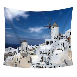 Hjlian Tapisserie Murale 130 X 150 Cm Motif Ville Et Paysage, Decoration D'interieur, Plage, Chambre A Coucher, N¡Ã?1 - Neuf