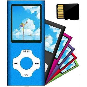 Lecteur MP3 / Lecteur MP4,Lecteur de musique portable avec une carte TF de 16 Go avec Musique/Vidéo/Voix - Neuf