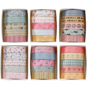 Maigre Washi Tape Set Masking Tape 30 Rouleaux Ruban Adhesif Decoratif Pour Scrapbooking Artisanat De Bricolage 10mm De Large (Kawaii One) - Neuf