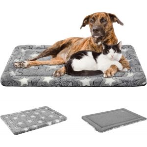 Panier R&eacute;versible (Frais Et Chaud), Coussin Chien Grande Taille (137x84x2,8cm), Tapis Lavable, Matelas Lit Mousse Haute Densit&eacute; - Neuf