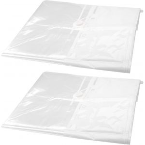 lbgwp60-Lot De 2 Sacs De Rangement Sous Vide Pour Matelas - 220 X 100 Cm - Grand Sac De Rangement Sous Vide - Grand Sac Étanche Pour Le Déménagement Des Matelas, Vêtements - Neuf