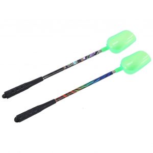 2pcs Pêche Appât Lancer Cuillères Télescopique 3 Sections En Acier Inoxydable Pelle De Pêche En Plastique Pour L'extérieur - Neuf