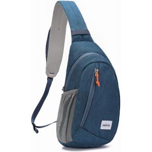 RFCBC-Sac Bandoulière Sacoche Homme Antivol Sac de Poitrine Petite Léger Bandouliere Sacs à Dos Porté Travers pour Voyage Randonnée Sport - Neuf