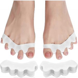 2 Paires D'&eacute;carteurs D'orteils En Silicone,Protection Des Orteils,Correction De L'hallux Valgus - Neuf