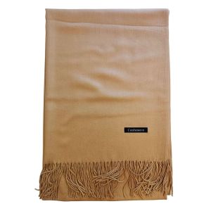 Promotion ! &Eacute;charpe Cachemire 'pashmina' Caf&eacute; - 200x70 Cm - Neuf