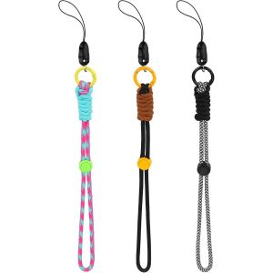 Maa-Lot De 3 Dragonnes De Poignet Réglables En Nylon - Couleurs Mélangées Pour Appareils Photo, Clés Usb, Porte-Clés, Étiquette D'identité, Portefeuille - 25,9 Cm - Neuf
