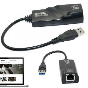 Câble adaptateur réseau Ethernet Gigabit Lan, 1000Mbps, USB 3.0, pour étuis d'ordinateur portable/PC - Neuf