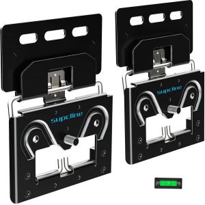 Support Mural Tv Ultra Mince Compatible Avec 14-80 Pouces 4K Led Lcd Qled Flat Tv & Frame Tv, Fixation Murale Tv Micro-Gap Profil Bas, Look Minimaliste, Supporte Jusqu¿ À 70Kg - Neuf