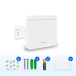 Kit Interrupteur Sans Fil (1 interrupteur-1 bouton),Interrupteur Mobile AC 220V Relais Récepteur RF 433Mhz émetteur Radio 100 Mètres De Plage De Contrôle Pour L'éclairage - Neuf