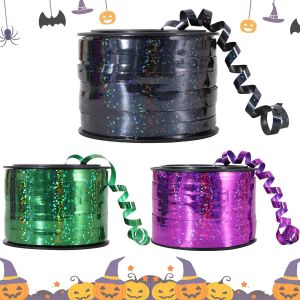 Kal-Lot De 3 Rubans &Agrave; Friser Pour Ballons - 91,4 M - Rouge, Vert, Violet - Ruban D'emballage Cadeau Pour Halloween Et F&ecirc;tes D'anniversaire, Loisirs Cr&eacute;atifs Et D&eacute;corations De Vacances - Neuf