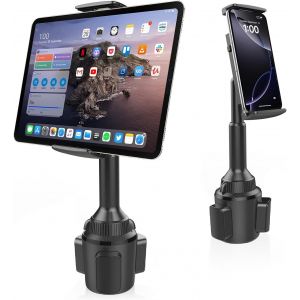 Support Tablette Voiture Gobelet, Support Gobelet Voiture Compatible Avec Les Tablettes De 4,3-11 Pouces, Ipad Mini/Air/Pro, Iphone, Tous Les Smartphones - Neuf