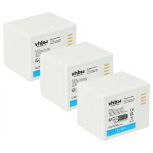 vhbw 3x Batterie remplacement pour Netgear / Arlo 308-10047-01, A-1 pour cam&eacute;ra de surveillance, cam&eacute;ra bouton camoufl&eacute;e (2200mAh, 7,2V, Li-ion) - Neuf