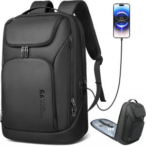 ChenQuanSarl-Sac À Dos Pour Ordinateur Portable Pour Homme - Étanche - 17,3"" - Avec Port De Charge Usb - Antivol - Haute Technologie - Durable Et Compact - 30 L - Pour Voyage, Université, Travail, No - Neuf