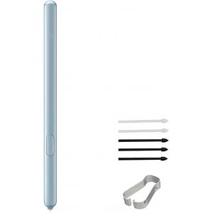 Stylet De Rechange Sans Bluetooth Pour Samsung Galaxy Tab S6 Sm-T860 + Stylet D'&eacute;jection (Gris Montagne) - Neuf
