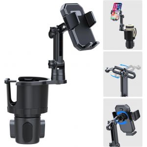 Cmjaagur-Support De Téléphone Pour Voiture, Support De Téléphone Pour Voiture Compatible Iphone, Support De Téléphone Pour Iphone De Voiture Avec Base Extensible[M3063] - Neuf