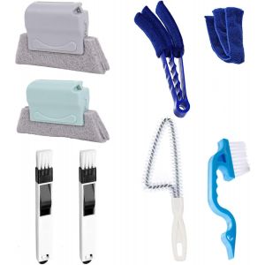 7 Pcs Brosse De Nettoyage De Rainure De Fen&ecirc;tre, Brosses De Nettoyage Pour Stores,Outils De Nettoyage Pour Salle De Bain De Cuisine - Neuf