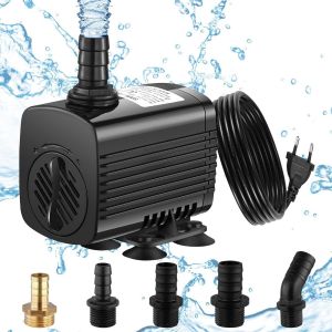 Yemaesre-Pompe A Eau 30w 2500l/H Pompe Aquarium Ultra Silencieux Pompe Bassin Avec 1.9m Câble 5 Buses Pompe À Eau Submersible Pour Fontaines,Jardins,Culture Hydroponique, Baignoires, Étangs - Neuf