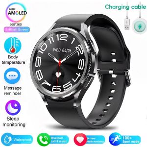 Pour Android Et Ios Montre 6 Montre Intelligente Classique Femmes Hommes Sport Fitness Santé Étanche Bluetooth Appel Smartwatch 2025 Nouveau.Black.Sport Watch 6 - Neuf