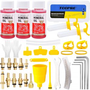 Mevronisshop-Kit Purge Frein Pour Shimano, Tektro, Magura Hydraulic Disc Series, Kit Purge Frein Vtt,Compris 180ml Liquide De Frein Min&eacute;ral Haute Performance - Neuf