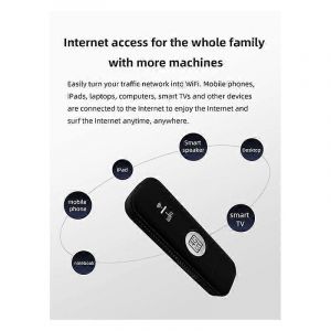 Modem WIFI USB 4G 150Mbps avec emplacement pour carte SIM Routeur WiFi 4G LTE Noir - Neuf